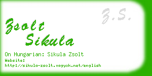zsolt sikula business card